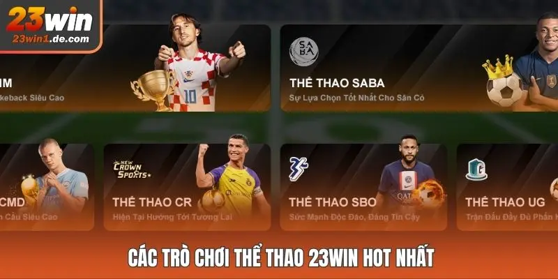 Các trò chơi thể thao 23WIN hot nhất