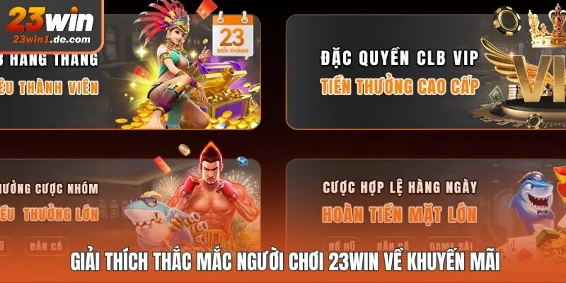 Giải thích thắc mắc người chơi 23WIN về khuyến mãi