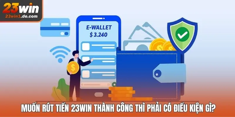 Muốn rút tiền 23WIN thành công thì phải có điều kiện gì?